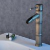 Antique Brass Finish  Single Hole Single Handle Bathroom Basin  Tap