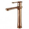 Vessel Single Handle One Hole in Rose Gold Bathroom Sink Tap