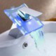 Bathroom Sink Tap Color Changing LED Waterfall (Chrome Finish)
