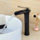Vessel Single Handle One Hole in Oil-rubbed Bronze Bathroom Sink Tap