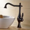 Vessel Single Handle One Hole in Oil-rubbed Bronze Bathroom Sink Tap