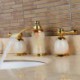 Widespread Two Handles Three Holes in Ti-PVD Bathroom Sink Tap