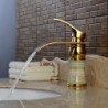 Centerset Single Handle One Hole in Ti-PVD Bathroom Sink Tap