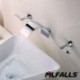 Mlfalls Sanitary Fittings Three Holes Contemporary Widespread Wall Mount Waterfall 3 Pieces Bathroom Tap
