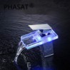 Bathroom Sink Tap with Color Changing LED Waterfall Bathroom Sink Tap