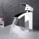Centerset Single Handle One Hole in Chrome Bathroom Sink Tap