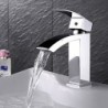 Centerset Single Handle One Hole in Chrome Bathroom Sink Tap