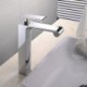 Deck Mounted Single Handle One Hole in Chrome Bathroom Sink Tap