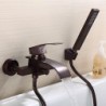 Antique Waterfall Brass Oil-Rubbed Bronze Wall Mounted Two Holes Tap