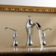 Sink Tap Widespread with Chrome Two Handles Three Holes