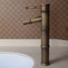Widespread Single Handle One Hole in Antique Brass Bathroom Sink Tap