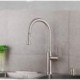 Deck Mounted Single Handle One Hole with Nickel Brushed Kitchen Tap