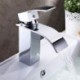 Bathroom Sink Tap Contemporary Design Waterfall (Chrome Finish)