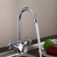 Deck Mounted Two Handles One Hole with Chrome Kitchen Tap