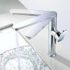 Deck Mounted Single Handle One Hole in Chrome Bathroom Sink Tap