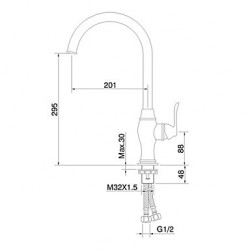 Deck Mounted Single Handle...