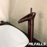Mlfalls Brands New Single Hole Deck Mounted Brass Antique Copper Finish Waterfall Basin Taps