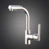 Contemporary Chrome Finish One Hole Single Handle 360 Degree Rotatable Kitchen Tap