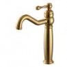 Vessel Single Handle One Hole in Antique Brass Bathroom Sink Tap