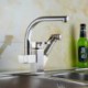 Total Copper Silver Multifunction Face Basin Hot Cold Water Tap Kitchen Tap