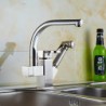 Total Copper Silver Multifunction Face Basin Hot Cold Water Tap Kitchen Tap