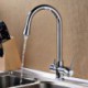 Deck Mounted Two Handles One Hole with Chrome Kitchen Tap
