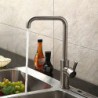 Sink Tap Centerset with Brushed Single Handle One Hole