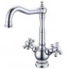 Centerset Two Handles One Hole in Chrome Bathroom Sink Tap