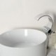 Vessel Two Handles One Hole in Chrome Bathroom Sink Tap