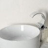 Vessel Two Handles One Hole in Chrome Bathroom Sink Tap