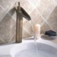 Bathroom Sink Tap in Vintage Style Antique Brass Finish Tall Bathroom Sink Tap