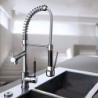 Pull Down Kitchen Sink Tap Swivel Spout Mixer Chrome Finish