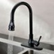 Personalized Kitchen Tap Antique Oil Rubbed Bronze Finish Solid Brass Single Handle Pull Out spray