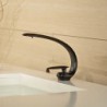 Contemporary Style ORB Single Handle One Hole Hot and Cold Water Bathroom Sink Tap - Black