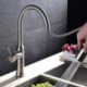 Deck Mounted Single Handle One Hole with Brushed Kitchen Tap