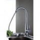 Deck Mounted Single Handle One Hole with Chrome Kitchen Tap