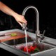 Kitchen Tap Traditional Pullout Spray Brass Nickel Brushed