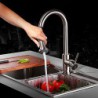 Kitchen Tap Traditional Pullout Spray Brass Nickel Brushed