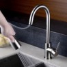 Deck Mounted Single Handle One Hole with Brushed Kitchen Tap