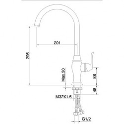 Deck Mounted Single Handle...