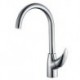 Deck Mounted Single Handle One Hole with Chrome Kitchen Tap