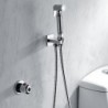 Bathroom/Toilet Handheld Shattaf Bidet Shower Spray, With Thermostatic Tap Valve And 150 cm Stainless Steel Hose