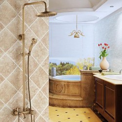 Antique Brass Tub Shower...