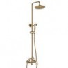 Personalized Shower Tap Set in Contemporary style Single Handle Wall Mount Ti-PVD