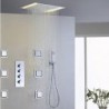 Shower Tap Contemporary LED / Rain Shower / Sidespray / Handshower Included Brass Chrome