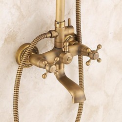 Antique Brass Tub Shower...