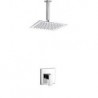Shower Tap Contemporary Rain Shower Brass Chrome