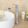 Fashionable Chrome-plated Brass Bathroom Basin Tap - Silver