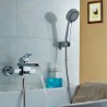 Bathtub Shower Tap Contemporary / Thermostatic / Handshower Included Brass Chrome