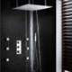 Shower Tap Contemporary Thermostatic / Rain Shower / Sidespray / Handshower Included Brass Chrome